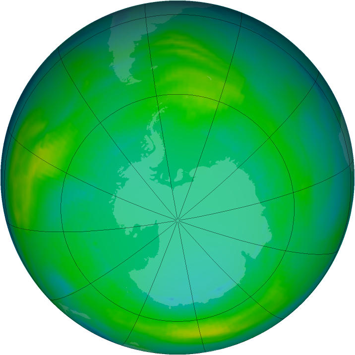 Ozone Map 1980-08-11